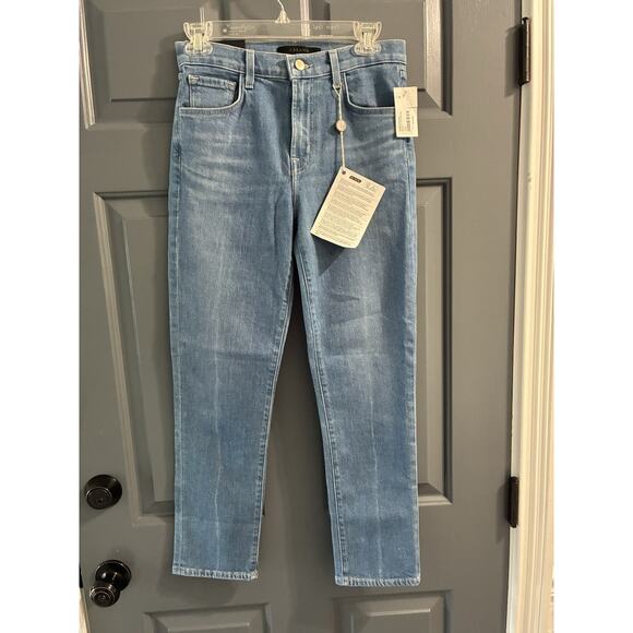 J Brand Denim Ruby High Rise Cropped Cigarette Jeans Size 25 JB002684 - Picture 1 of 9